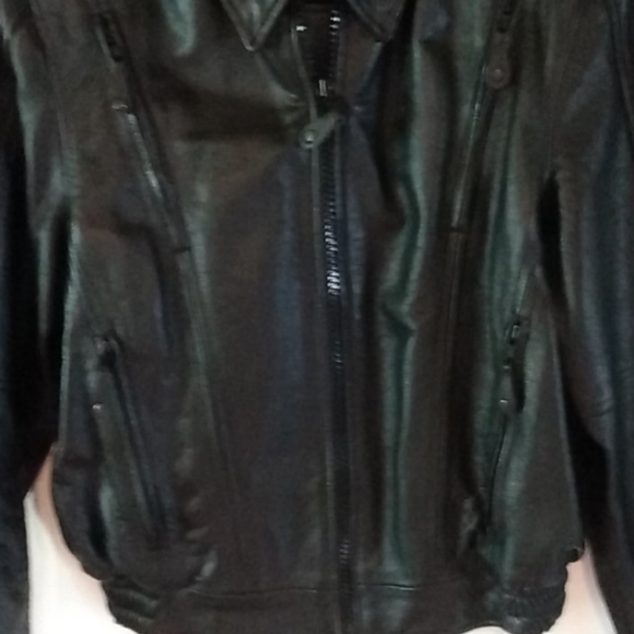 Women's leather bomberjacket new without tags - Picture 2 of 4